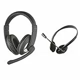 Trust Reno Cuffie Over-Ear con Controllo Volume Integrato e Microfono Regolabile, Nero & 21665 Primo Cuffie con Microfono, Nero