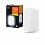LEDVANCE ENDURA Classic Square Updown applique da esterno, colore bianco, attacco GU10 (max 35W), compatibile con lampada normale o smart, tipo up/down, grado di protezione IP44