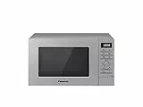 Panasonic Forno a Microonde Combinato con Grill, 9 Programmi Automatici, Quick Start 30 Secondi, Sicurezza Bambini, 800 W, 20 Litri, 46 Decibel, Acciaio, 5 velocità, Finitura Esterna Inox