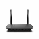 Linksys E5400 Router WLAN WiFi 5 dual band AC1200, router wireless per gaming e streaming online con velocità fino a 1,2 Gbps, 4 porte Ethernet, filtro famiglia e accesso ospite