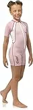 Cressi Shorty Kid - Muta Shorty per Bambini in Neoprene Ultra Stretch 1.5/2mm, Maniche Corte, M (3 Anni), Rosa/Bianco