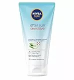 NIVEA Sun After Sun Sensitiv SOS crema gel (175 ml), rinfrescante After Sun Gel con effetto lenitivo, gel per la pelle con aloe vera biologica e antiossidante per pelli sensibili