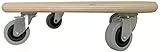 Dörner & Helmer 290624 - Carrello per il trasporto con rotelle, portata max. 200 kg, 4 ruote in gomma da 50 mm, per mobili in legno, rettangolare