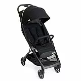Chicco We Passeggino Leggero e Compatto da 0 Mesi A 22 Kg, Passeggino Reclinabile, Chiusura Facile con Una Mano, Capotte Parasole e Parapioggia, Nero