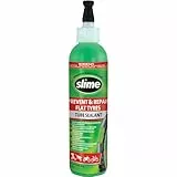 Slime 10015 Sigillante per Camera d'Aria Antiforatura per Bici, Prevenire e Riparare, per Tutti i Tipi di Bicicletta, con Linguetta, Non Tossico, Ecologico, Flacone da 237 ml