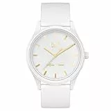 ICE-WATCH - ICE Solar Power White Gold - Orologio Bianco da Donna con Cinturino in Silicone - 020301 (Medium)
