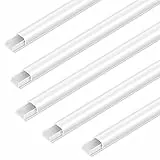 Bolatus - Canalina per cavi, 10 pezzi, autoadesiva, canalina di cablaggio per cavi di alimentazione, per casa, ufficio