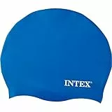 INTEX 55991 - Cuffia da bagno in silicone, morbida e confortevole, colore: nero