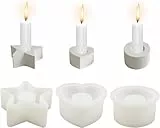 3 pezzi portacandele stampo,resina cerchio stampo in silicone portacandele, portacandele Gypse Moule,stampo candela noel, per portacandele candela decorazione da tavolo portacandele in silicone