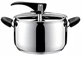 Tescoma 701150 Pentola a Pressione Magnum, Acciaio inossidabile, capacità 5.0 lt