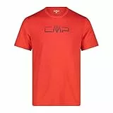 CMP Breathable And Lightweight T-Shirt, Fire-Antracite, 52 Men's
