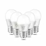 Vicloon Lampadine LED Attacco E27, 3W Equivalenti a 25W, G45 Bianco Calda, 280ML, Angolo a Fascio 180°, Non Dimmerabile- Pacco da 5 [Classe di efficienza energetica A+]