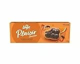 Lago 1968, Plaisir Nuvole Arancia 130g, Deliziosi Biscotti Petit Beurre con Farcitura di Marmellata Arancia e Ricoperti di Cioccolato Fondente