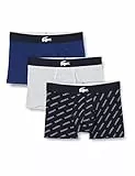 Lacoste 5H1774 Intimo, Marine/Blanc-Argent Chine, XL (Pacco da 3) Uomo