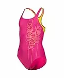 ARENA Girl's Swimsuit Swim Pro Back Graphic L, Intero Bambine E Ragazze, Freak Rose-soft Green, 12-13 anni