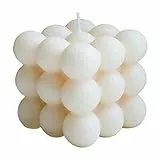 Candela profumata a forma di cubo di soia fatta a mano a forma di cubo di soia decorazione della stanza pastello danese estetica profumata aromaterapia
