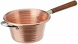 Pentole Agnelli COCM65M24 Paiolo con Manico in Legno, Rame, 24 cm
