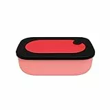 Guzzini On The Go Lunchbox con Contenitore, Spalvieri & Del Ciotto, 20 x 12 x h7 cm, 900 cc, Rosso