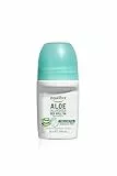 Equilibra Corpo, Aloe Ialuronica Deo Roll On, Deodorante Adatto per Pelli Sensibili con Complesso Anti-odore, a Base di Aloe e Acido Ialuronico, 50 ml