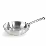 Lacor - 45428 - Padella per buongustai, Acciaio inossidabile 18/10, Compatibilità con tutti i tipi di cucine (compresa l'induzione) e forno, Massima garanzia, Nessun antiaderente, 28cm