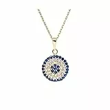 Mes-bijoux.fr Ciondolo in oro giallo 375/1000 e zirconio, Oro giallo, Zirconio,Ossido Di Zirconio,Zirconio