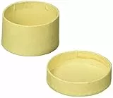 Pracht Creatives Hobby 7648-03541 Cartone Kraft in Set, 4 scatole Regalo Rotonde con Coperchio, ciascuna 6 x 3,5 cm, per Decorare, conservare e Regalare, Natural, 6 x 6 x 3,5 cm