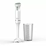 Imetec FrullaFacile, Frullatore a Immersione, Gambo XL, Lame in Acciaio Inox, Funzionamento a Impulsi, Bicchiere Graduato da 700 ml BPA Free, 800 W, Impugnatura Ergonomica
