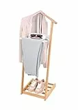 DOMO PAK LIVING Indossatore in Bamboo con svuotatasche in Metallo