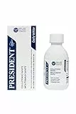 President COLLUTORIO WHITE ad azione sbiancante professionale. Denti più bianchi, efficace azione antibatterica, antiplacca e antitartaro. Gusto menta, rinfrescante antialitosi - 200 ml
