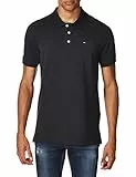 Tommy Jeans Organic Cotton Fine Pique Slim Polo, Tommy Black, XL Uomo