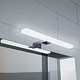 YIQAN Lampada da Specchio Bagno 30 cm 8W 640LM 230V bianco caldo 3000K, Lampada da Bagno,IP44 Classe II,Morsetto su Specchio/Armadio/Illuminazione a Parete 300mm