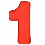 LIHAO Stampi per Torte in Silicone, Stampi con Forme Particolari, Stampi Numeri Grandi per Compleanno Matrimonio-Numeri 1
