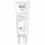RoC - Soleil-Protect Fluido Unificante Anti-Macchie Brune SPF 50 - Crema Idratante Viso con Vitamina C - Riduce le Macchie Marroni - 50 ml