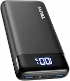 SAFUEL Power Bank, 20000mAh Ricarica Rapida powerbank 22.5W PD3.0 QC4.0 con Display LED Tri-Uscite USB C Caricatore Portatile per iPhone 15 14 13 12 Pro Samsung Google iPad Huawei Xiaomi Switch ECC.