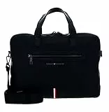 Tommy Hilfiger Borsa Laptop Uomo TH Corporate Computer Bag 14 Pollici, Nero (Black), Taglia Unica