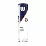 Wilson Roland Garros Tennis Balls, Palla Unisex-Adult, Gialla, 1 può x 4 Palle