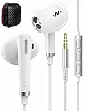 ACAGET Auricolari 3,5MM per Samsung Galaxy A12 A14 A23 A52 S10,Cuffie In Ear con Filo,Auricolari con Filo,Cuffie Sport in-Ear Stereo con Microfono Controllo del Volume per Redmi Note 12 Pro+11 11S 10S
