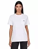 Carhartt, Pocket T-shirt K87, Loose Fit, manica corta Donna, Bianco, S