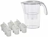Laica J996 Kit 6 filtri (6 mesi di acqua filtrata) + 1 Caraffa Filtrante Stream Line in omaggio (colori assortiti), 100% made in Italy