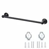 Amazon Basics - Porta asciugamani ad asta, stile moderno, finitura canna di fucile - 45,7 cm
