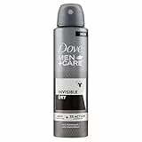 Dove Men+Care Deodorante Spray Invisible Dry, con 1/4 di Crema Idratante, Deodorante Uomo Antitraspirante Senza Alcol, Formula Anti-Macchie, Fino a 48 Ore di Protezione, 150 ml