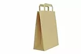 Carte Dozio - Shopper in Kraft Color Avana, Maniglia Piatta, F.To Cm 27+12 X 37, Cf 25 Pz