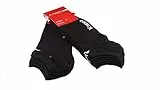 Kappa 6 paia calzini, calzini fantasmini invisibili,calzini sneakers in cotone,modello unisex, vari assortimenti. (45-57, 6 paia nero)