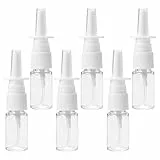 Sliverdew 6 pezzi vuoto spray nasale bottiglia nebulizzatore ricaricabile spray per acqua profumo oli essenziali 20 ml