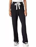 Amazon Essentials Pantaloni del Pigiama in Spugna per Tempo Libero Leggeri Donna, Nero, XL