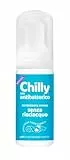 Chilly Senza Risciacquo, Detergente Intimo Senza Risciacquo Antibatterico, Da Usare Fuori Casa sulla Carta Igienica, Formula in Mousse a pH5, Clinicamente Testato - 100ml