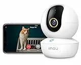Imou Telecamera WiFi Interno 5MP Videocamera Sorveglianza Interno WiFi, Chiamate One-Touch,Rilevamento Umano, Audio Bidirezionale, Rotazione a 360° Compatibile con Alexa Ranger RC 3K