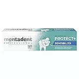Mentadent Professional Dentifricio Protect+ Sensibilità, Dentifricio Denti Sensibili, Remineralizza e Dona Protezione Contro la Sensibilità Dentinale, con Minerali Bio-compatibili e Potassio, 75 ml