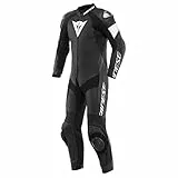 DAINESE Tosa Tuta in pelle da moto traforata One Pece (Black/White,54)