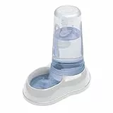 Ferplast Distributore di cibo o acqua per cani e gatti AZIMUT 600 Dispenser per animali Mangiatoia per crocchette cibo secco acqua 0,6 Litri, scala graduata, Fondo antiscivolo, 12,5 x 19 x h 19,5 cm